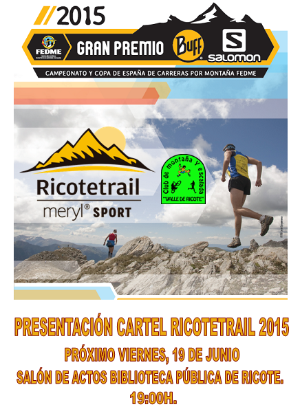 PRESENTACIÓN CARTEL RICOTETRAIL 2015