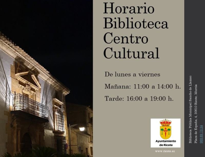 Horario Biblioteca Centro Cultural-rv1