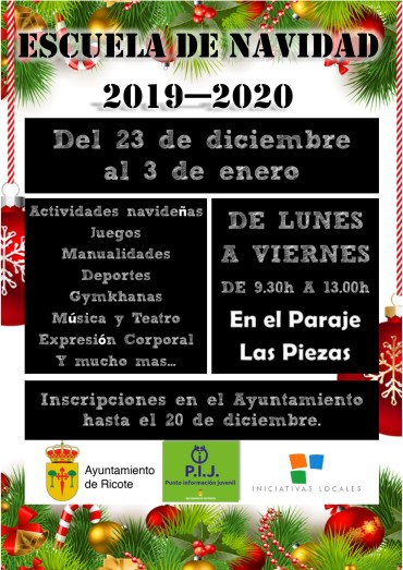 ESCUELA MUNICIPAL DE NAVIDAD 2019-2020