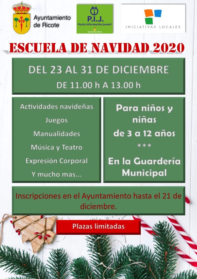 Cartel Navidad Ricote 2020- no conciliación