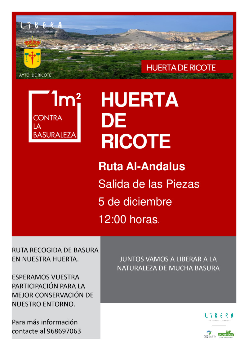 RUTA AL-ANDALUS: RECOGIDA DE BASURA EN NUESTRA HUERTA