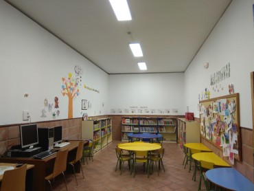 Nueva iluminación en la sala infantil del centro cultural