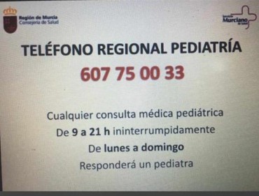 TELÉFONO REGIONAL DE PEDIATRÍA