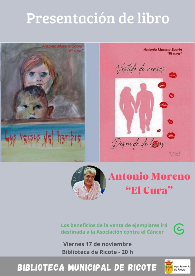 Presentación de libro de Antonio Moreno