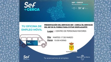 Presentación del servicio SEF+CERCA en Ricote.