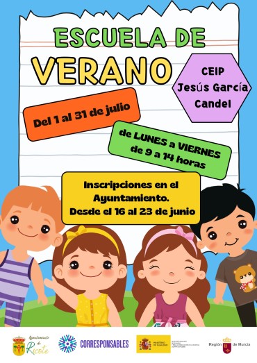 ESCUELA DE VERANO PLAN CORRESPONSABLES 2026